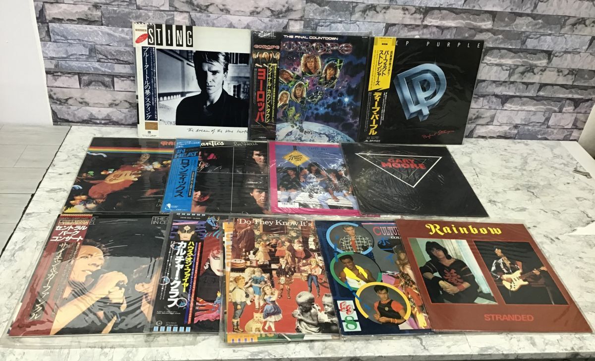 ●営FU182-100【まとめ】レコード 洋楽 STING スティング ブルー・タートルの夢 / ヨーロッパ ファイナル・カウントダウン 他 13枚 /t拍卖
