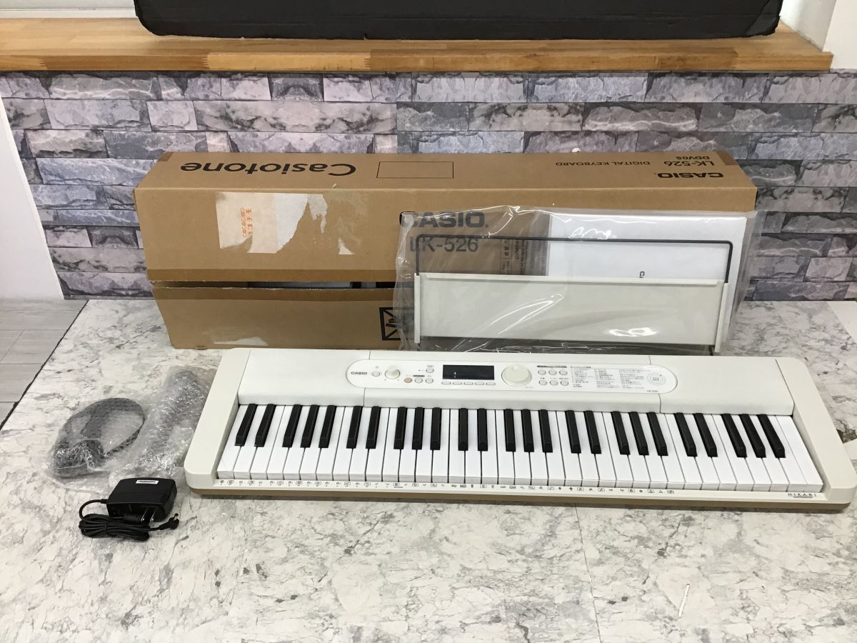 ●営NS147-160S【未使用保管品】CASIO カシオ DIGITAL KYEBOARD デジタルキーボード LK-526 キーボード 電子ピアノ 2022年製 元箱付き /t拍卖