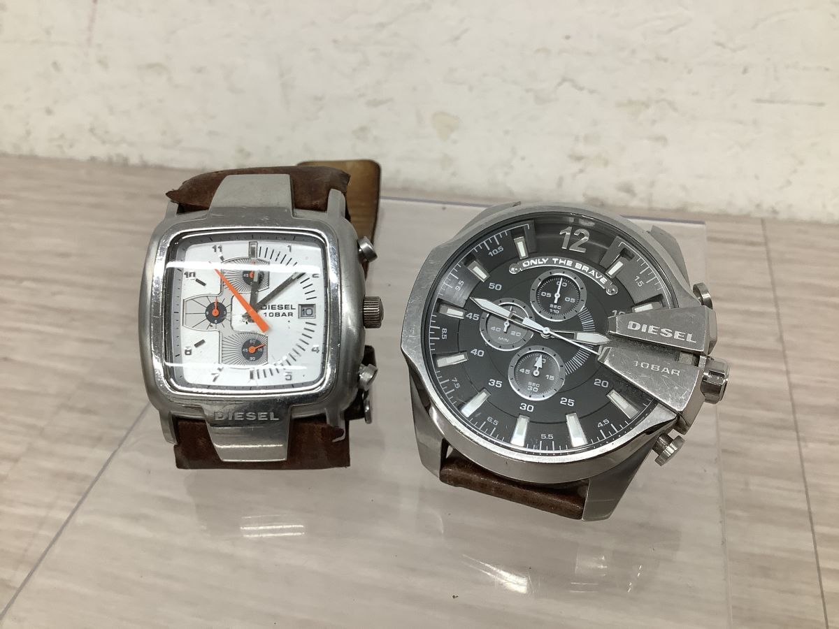 ●営KW247-60 DIESEL ディーゼル メンズ 腕時計 クオーツ DZ-4290 / DZ-4029 クロノグラフ デイト セット まとめ /h拍卖