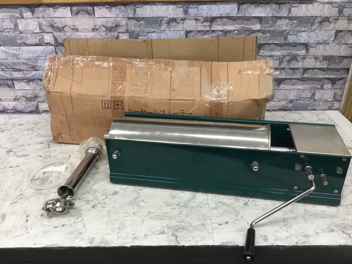 ●営TN602-140 ダイシン商事 ソーセージフィーラー TV-G7L 横型 容量:7リットル ソーセージメーカー 業務用 元箱付き /u拍卖