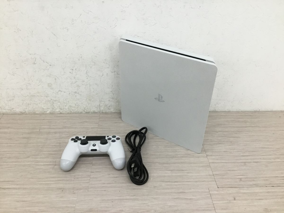 ●営NS163-100 【初期化済み】 SONY ソニー PlayStation4 プレイステーション 本体 CUH-2100A ホワイト コントローラー付き拍卖