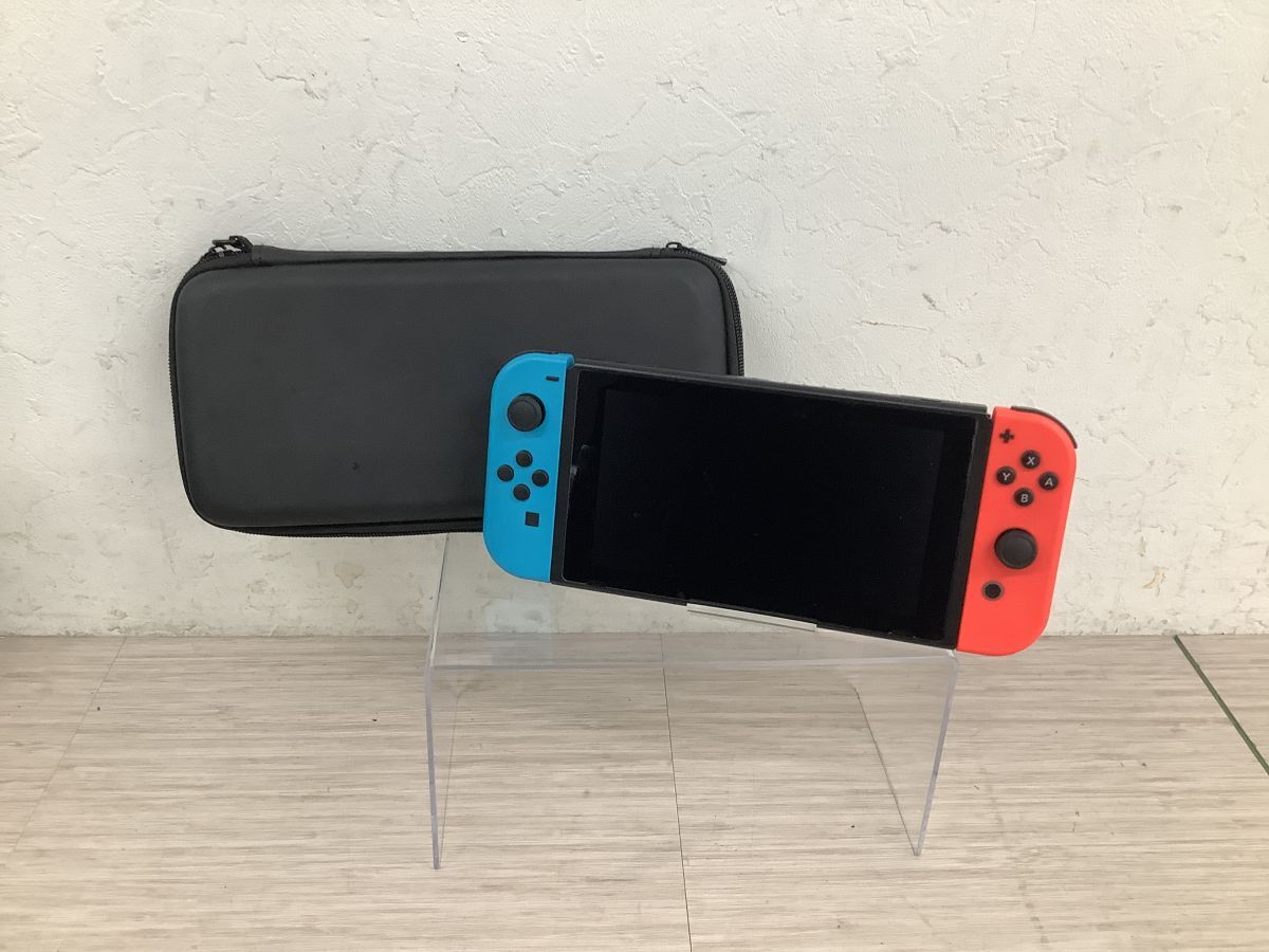 ●営TT503-60 【初期化済み】 任天堂 Nintendo Switch スイッチ 本体 HAC-001 ニンテンドー ソフトケース付き /h拍卖