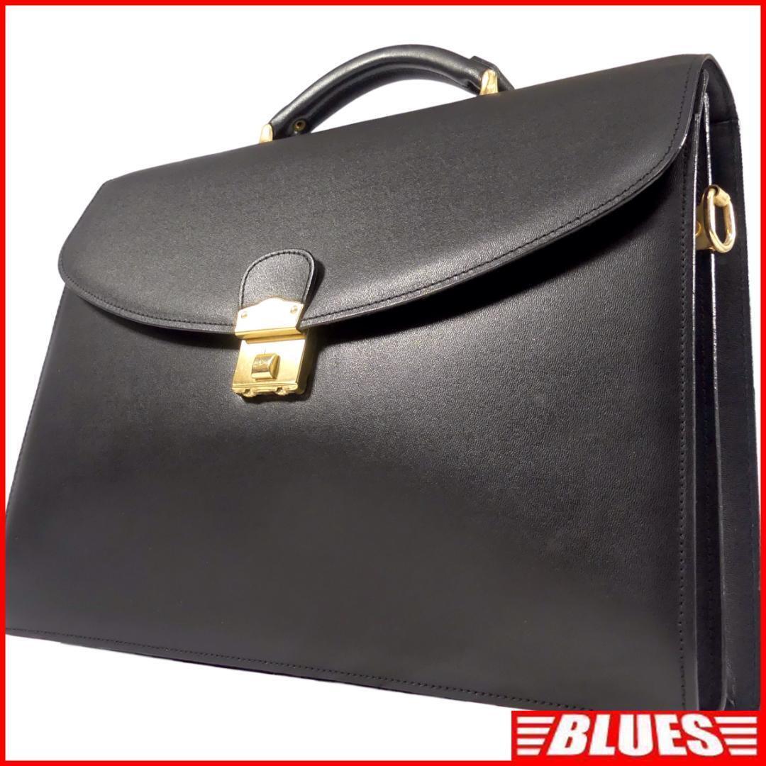 即決★LE TANNEUR★オールレザービジネスバッグ ルタヌア メンズ 黒 本革 ブリーフケース 本皮 通勤 カバン 出張 鞄 かばん 鍵付き拍卖