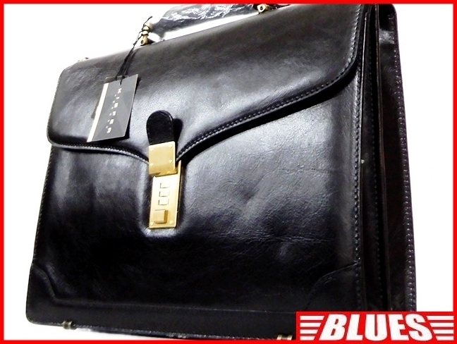 即決★KIEFER ABROAD★新品 オールレザービジネスバッグ キーファーアブロード メンズ 黒 ブラック 本革 かばん 本皮 ショルダー 通勤 出張拍卖