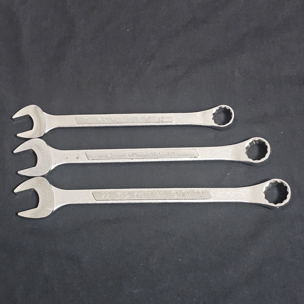KTC コンビネーションレンチ 19/21/22 KYOTO TOOL カーメンテ バイクメンテ拍卖