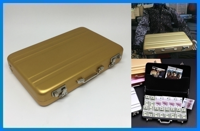 04 現品のみ 1/6 カスタムドール ミリタリー ファイセン Phicen VERYCOOL アタッシュケース ゴールド拍卖