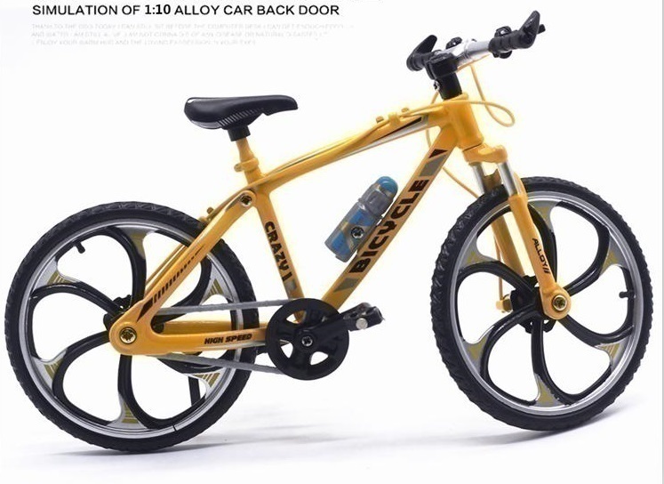 01 現品のみ 1/10 フィギュア 人形 カスタムドール 撮影用 自転車 イエロー A拍卖