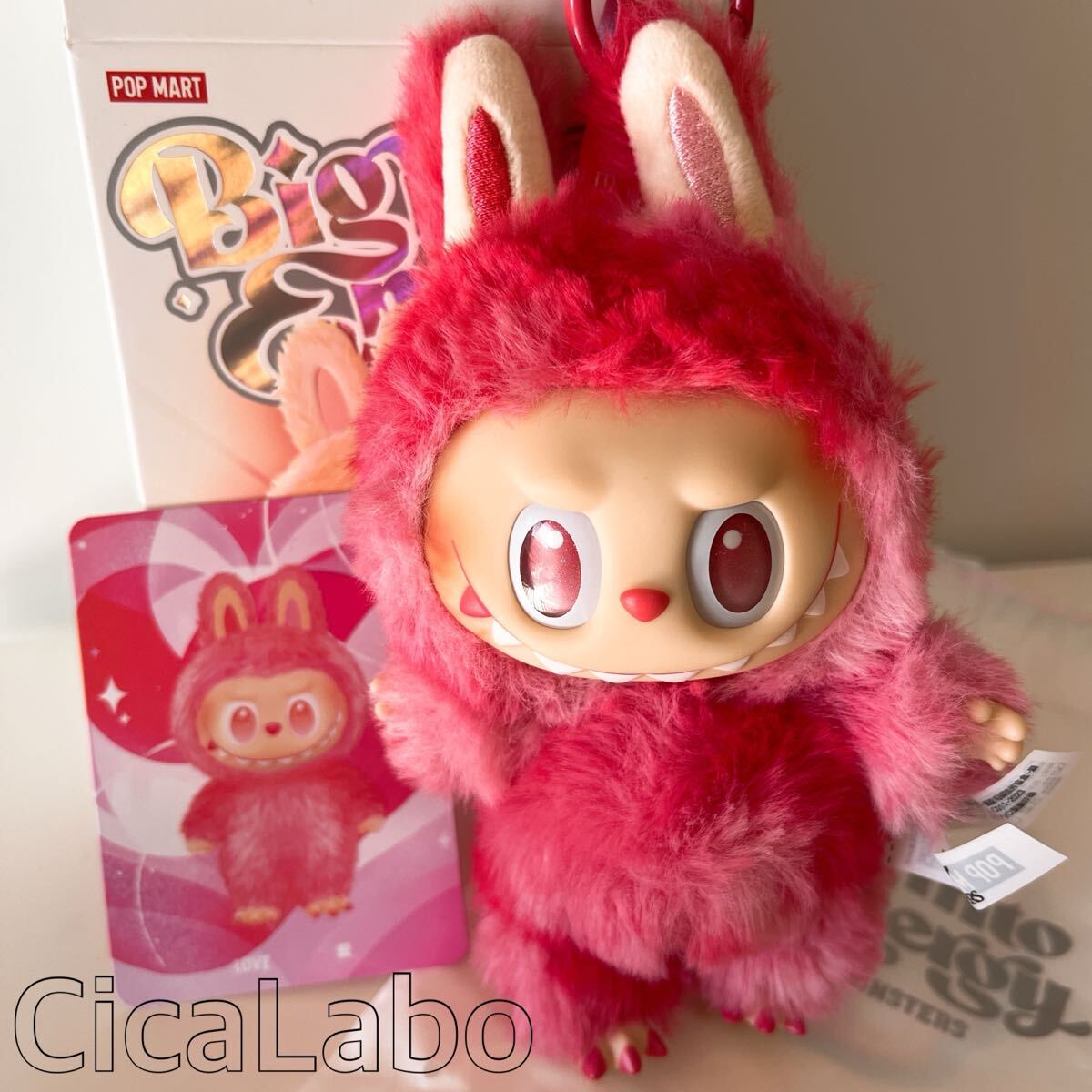 正規品 ラブブ エナジー ぬいぐるみ ペンダント キーホルダー Big into Energy LABUBU ポップマート POPMART LOVE ラブ拍卖