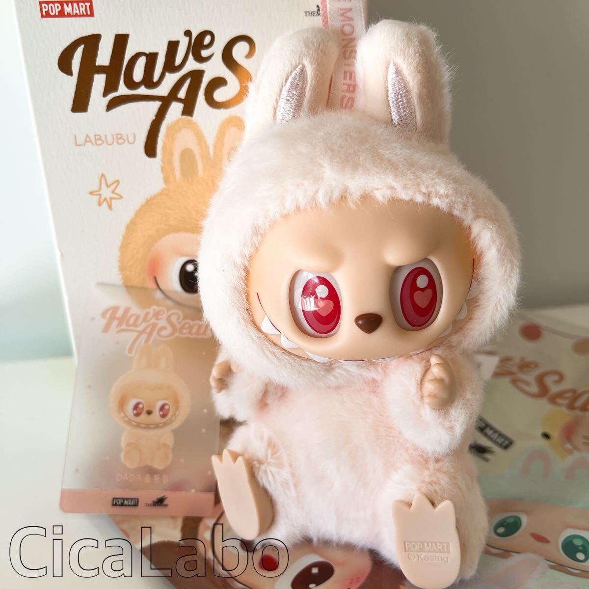 正規品 ラブブ ハブアシート Have a Seat ぬいぐるみ ペンダント キーホルダー ハブシ LABUBU ポップマート POPMART DADA ダダ拍卖