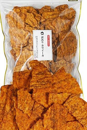 ピリ辛イカ・えび風味 500グラム (x 1) イカフライ (イカ天 いかせんべい) ピリ辛風味 の旨 辛いお菓子 【 業務用 訳拍卖