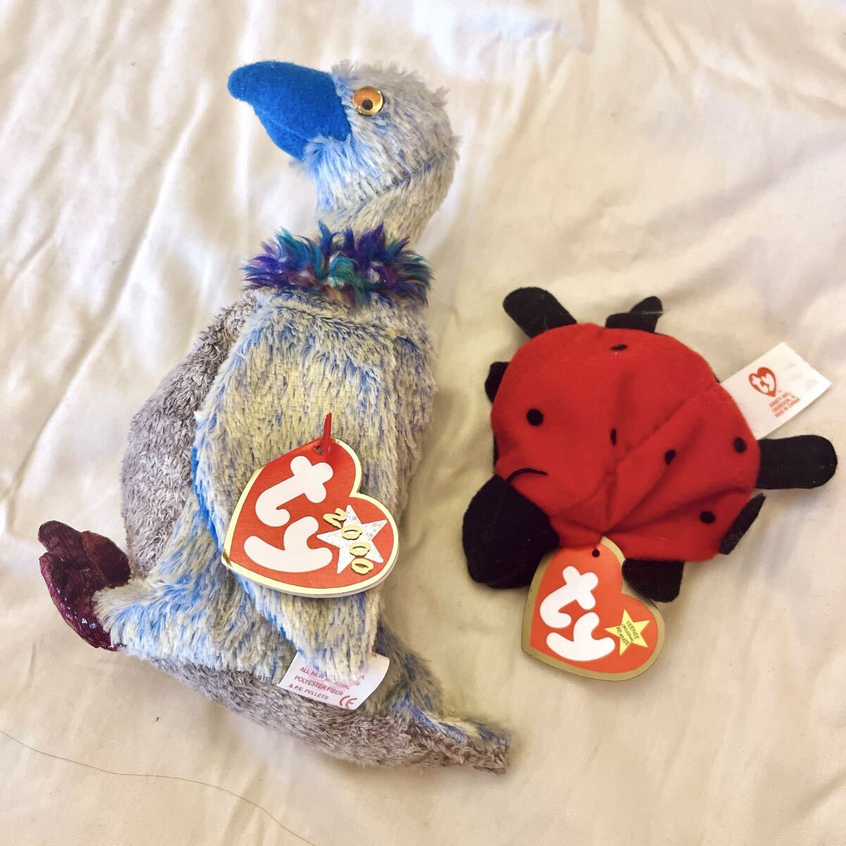 TY Beanie Baby ビーニーベイビー ぬいぐるみ トリ 鳥 てんとう虫拍卖