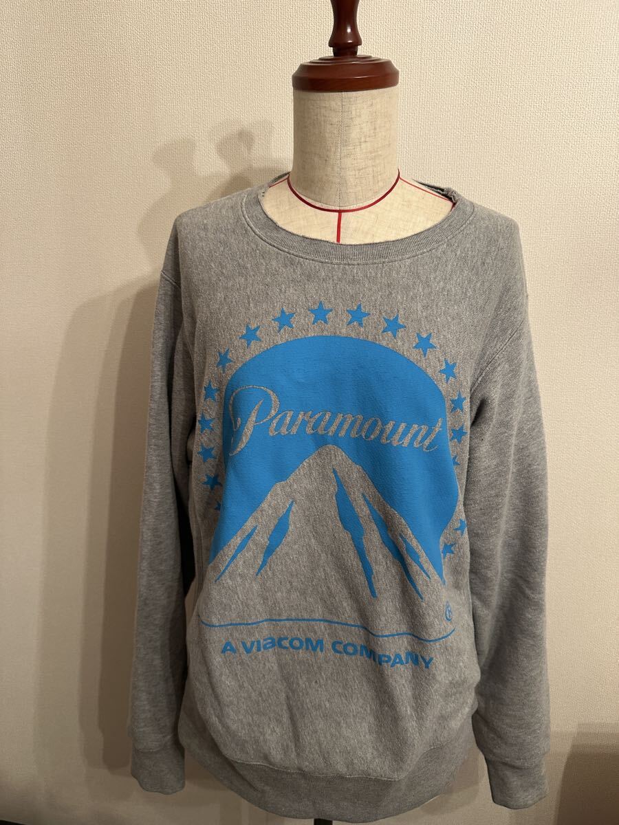 レア本物 グッチGUCCI パラマウントParamountロゴ スウェット トレーナー アレッサンドロ ミケーレ期の物 sweat グレー色拍卖