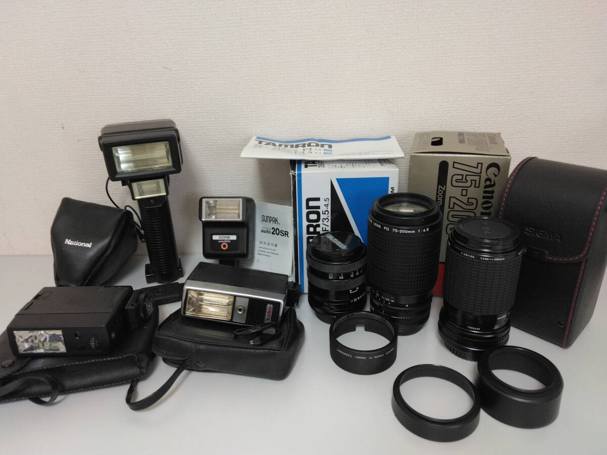 レンズ TAMRON Canon SIGMA ストロボ National SUNPAK Kako まとめ★AI3094拍卖