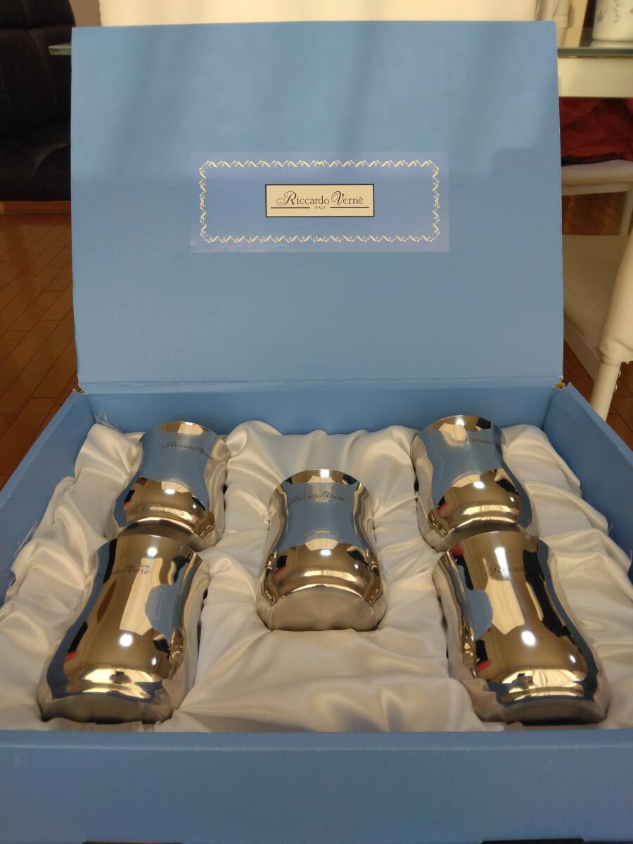 Riccardo Verne ITALY タンブラー5個 フォーク スプーン 15本 セット★1547拍卖