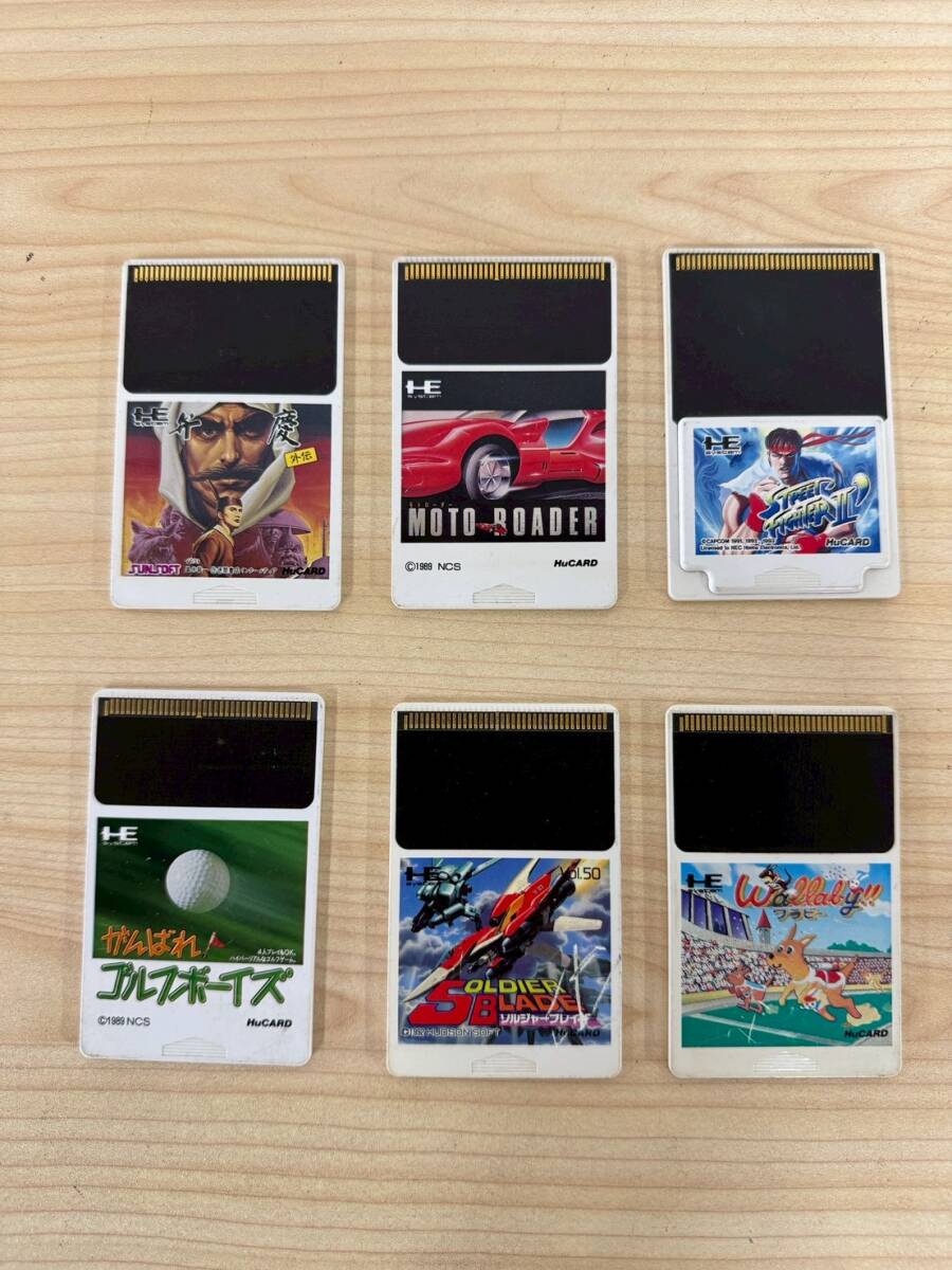 1円~【6点まとめ】PCエンジン Huカード ストリートファイター2 MOTO ROADER 弁慶 ゴルフボーイズ ソルジャーブレイド ワラビ― 現状保管品拍卖