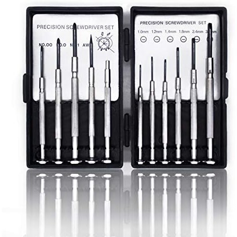 エプダ店 精密ドライバーセット 時計 メガネ 修理 工具 11本組(精密用)拍卖