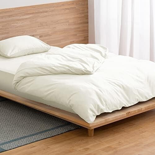 サイズ: シングル_綿100%サテン生地_アイボリー_掛け布団カバー アイリスオーヤマ 綿100%サテン掛け布団カバー シングル なめらかな触り心拍卖