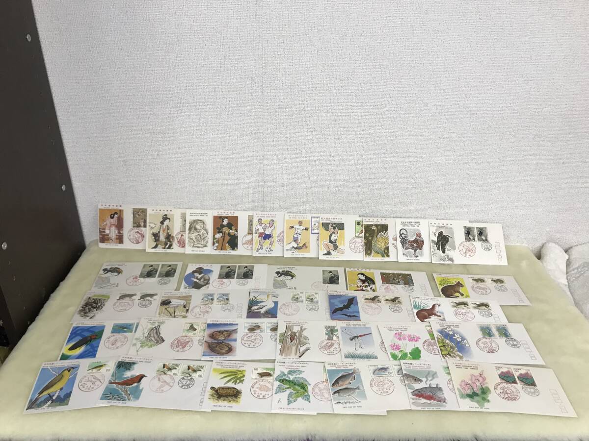 2380 全日本切手普及協会 記念特殊押印切手 セット 大量まとめ売り 封筒 国体/自然保護シリーズ コレクション アンティーク 未使用品 他拍卖