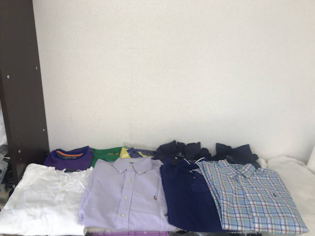 2386 POLO ポロ RALPH LAUREN ラルフローレン ポロシャツ・Tシャツセット まとめ売り 前ボタン 襟あり チェック柄 S/M/Lサイズ 衣服 他拍卖