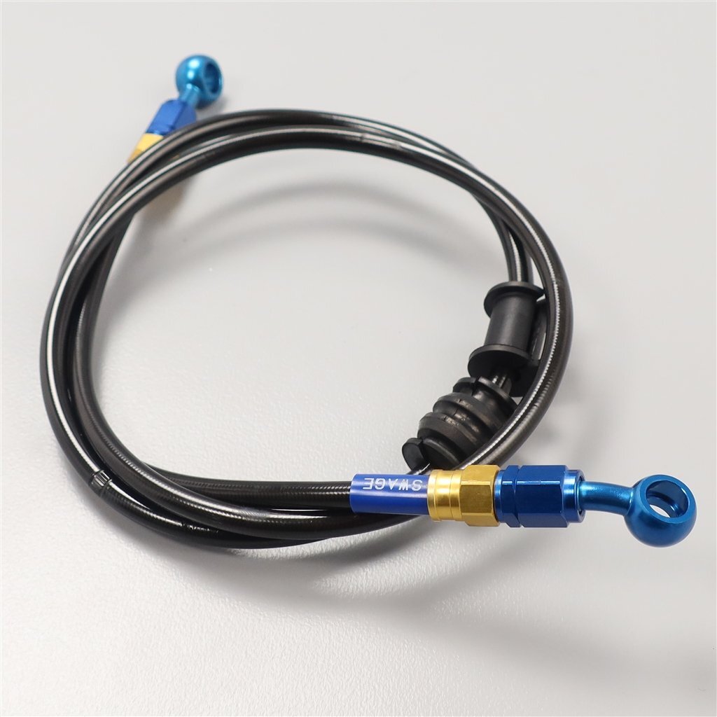 ♪XJR1300 5EA/後期 スウェッジライン クラッチ メッシュホース 1200mm (Y1105C06) 2001年式 検/RP03J拍卖