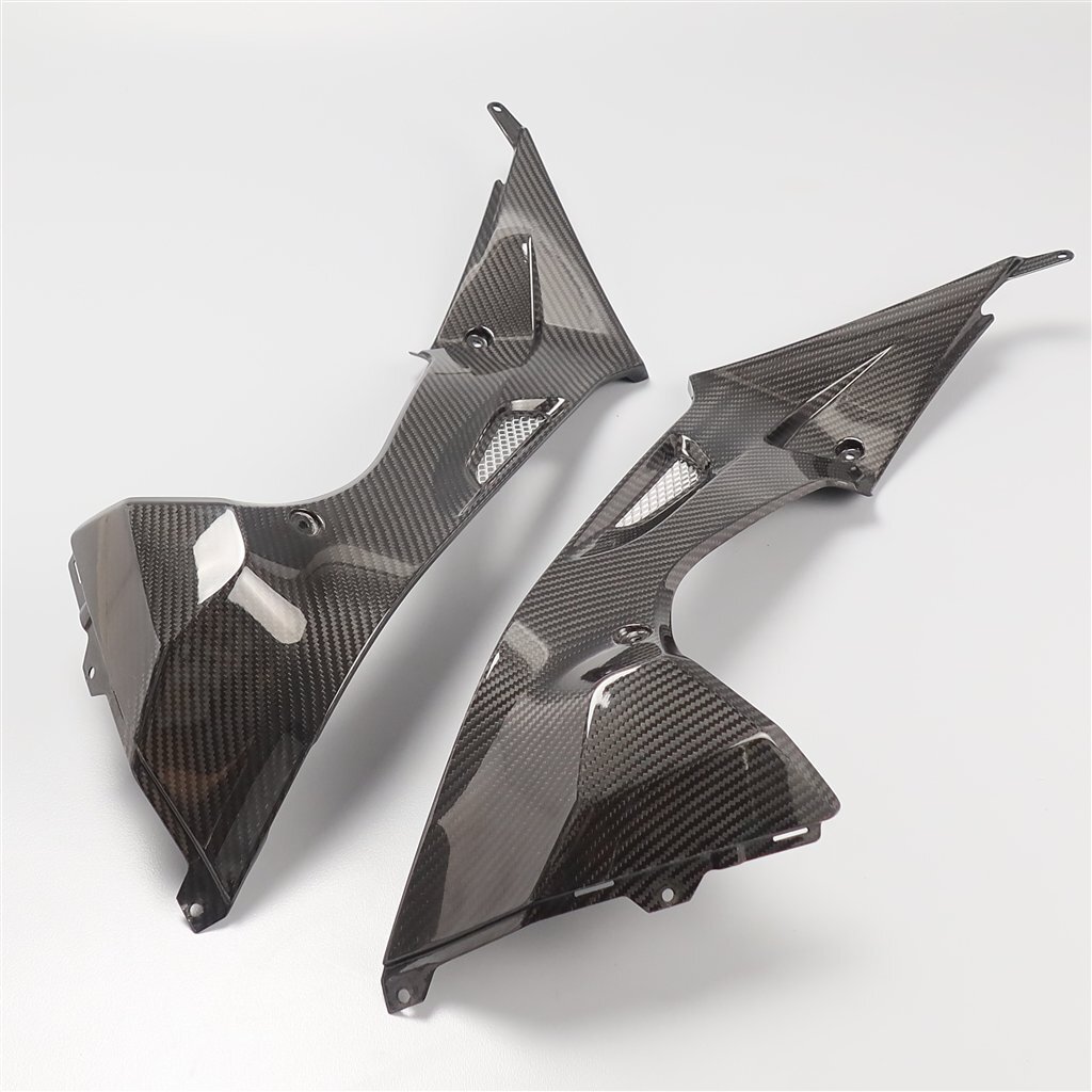 ♪BMW S1000RR/~'14 HP4 純正 ドライカーボン タンクサイドカバー 左右SET (B1113B14) HP4取り外し拍卖