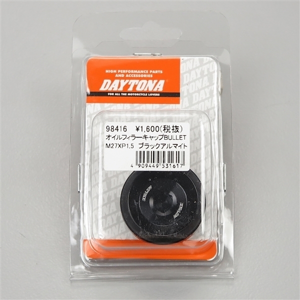 □デイトナ アルミビレット オイルフィラーキャップ M27×P1.5 ブラック 展示品 V-MAX等 (98416)拍卖