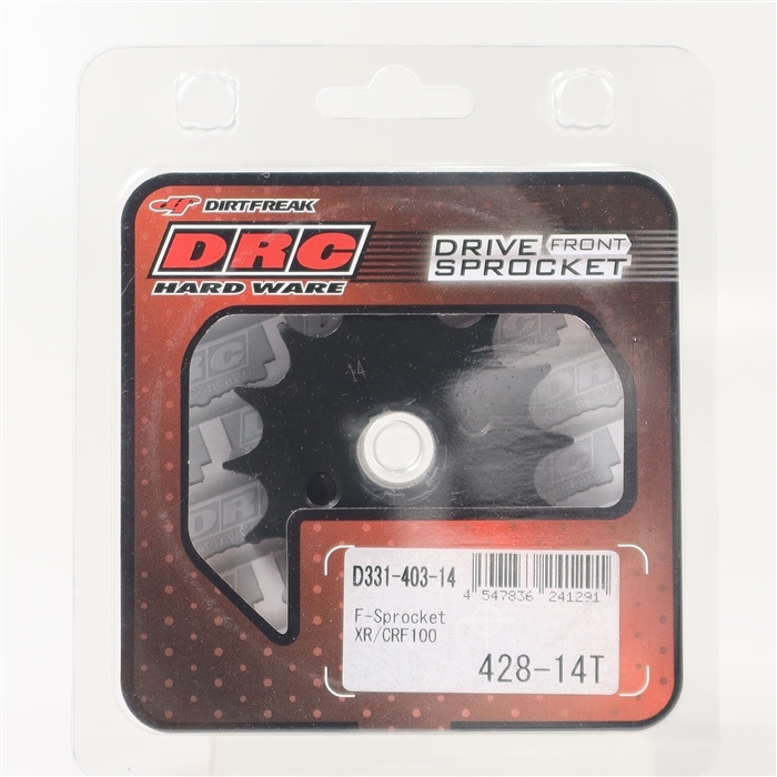 ◇展示品 CRF100F XR100R XR100モタード DRC DURAスプロケット フロント 428サイズ 14丁(D331-403-14)拍卖