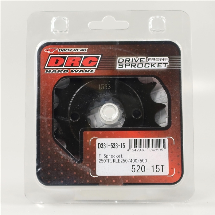 ◇展示品 250TR KLE250 KLE400 KLE500 DRC DURA フロントスプロケット 520サイズ 15丁(D331-533-15)拍卖