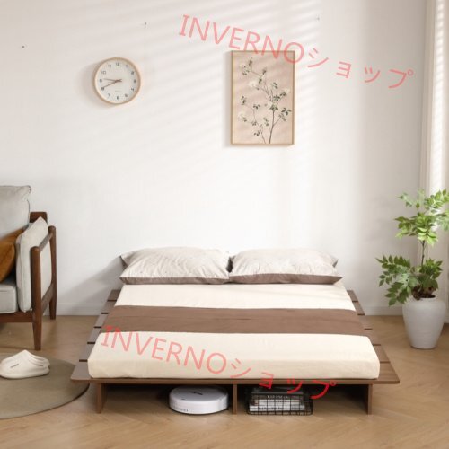 【幅100cm】ベッド ローベッド ステージベッド ベッドフレーム すのこベッド フロアベッド ロータイプ SS S SD D Q 脚付き おしゃれ 一人暮拍卖