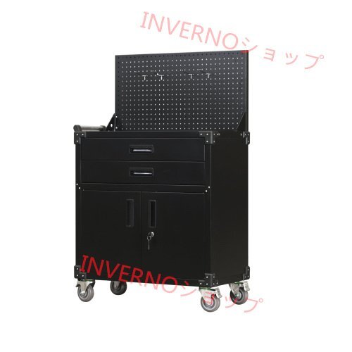 ツールキャビネット ツールワゴン ツールカート工具カート 可動棚付き ロールキャビネット スチール ローラーキャビネットハンドル 耐荷重拍卖