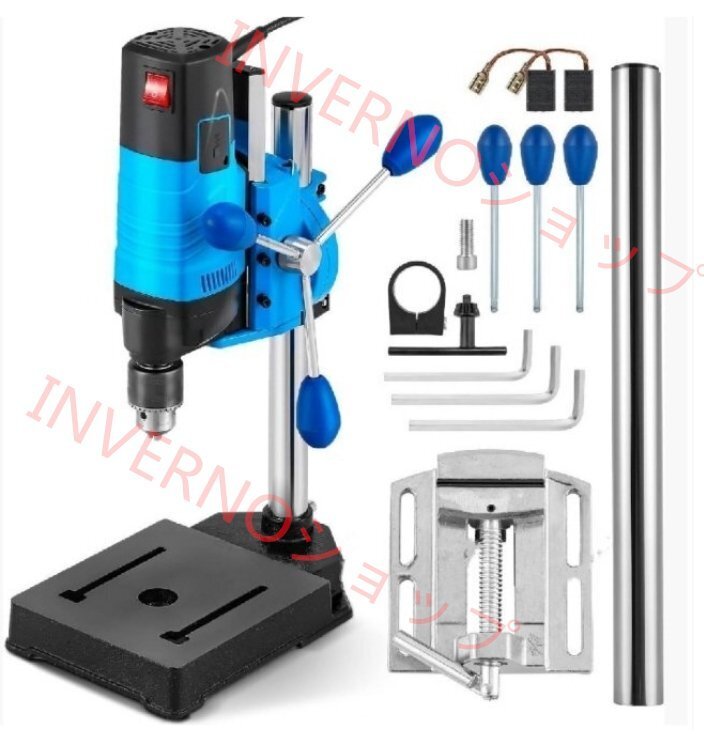 卓上ボール盤 ベンチドリル ボール盤 ドリル チャック 100V 多機能 回転速度 6段変速 卓上 バイス付き 穴あけ (A330)拍卖