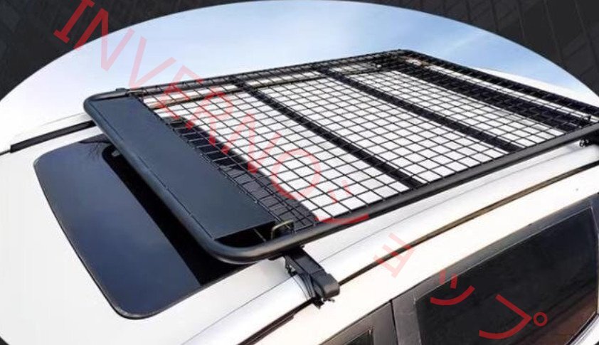 ルーフキャリア ルーフラック フラット マンガン鋼製 取り付け部品付き スクエアバー対応 長さ1.4×幅0.98m 最大積載150kg拍卖