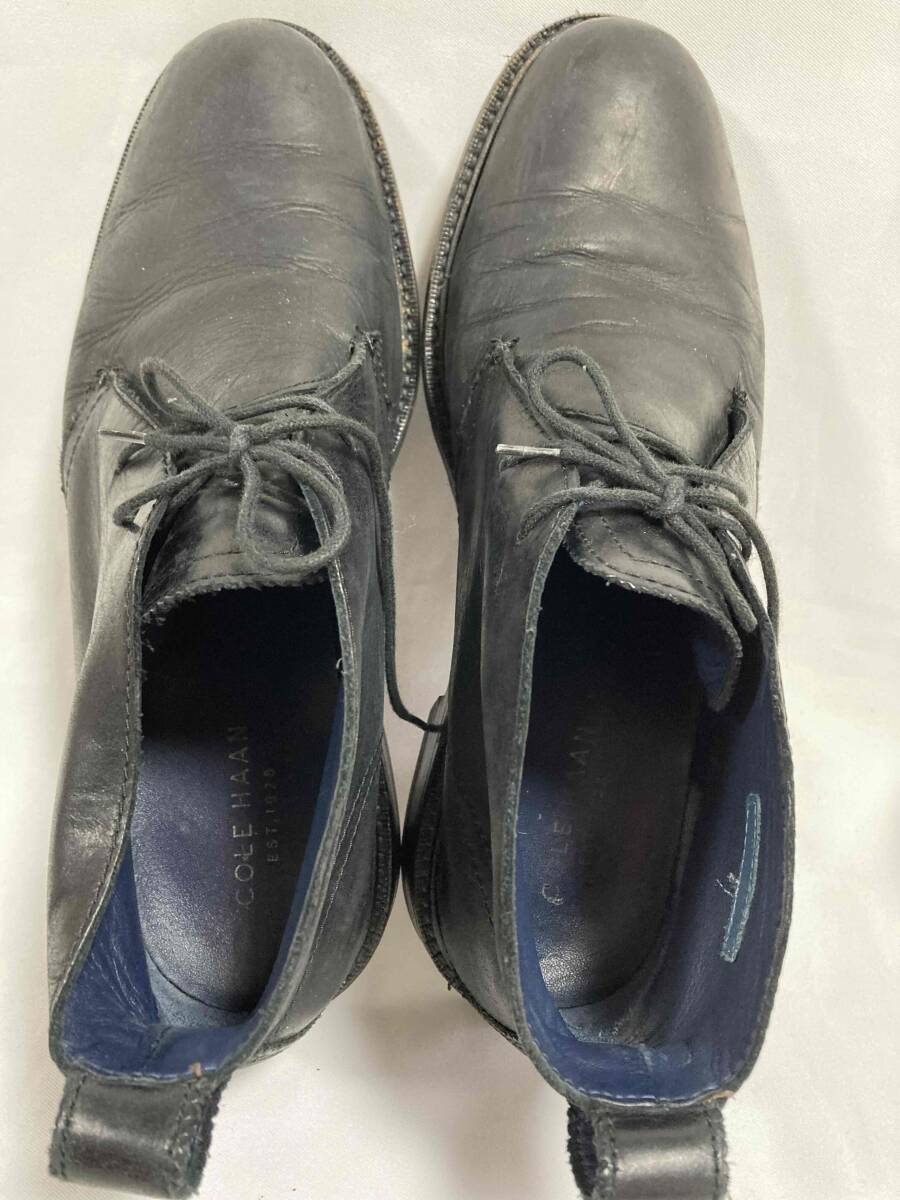 ◆COLE HAAN メンズ チャッカ―ブーツ・黒 8.5M (26.5㎝相当) C26101 U G17 / コールハーン拍卖