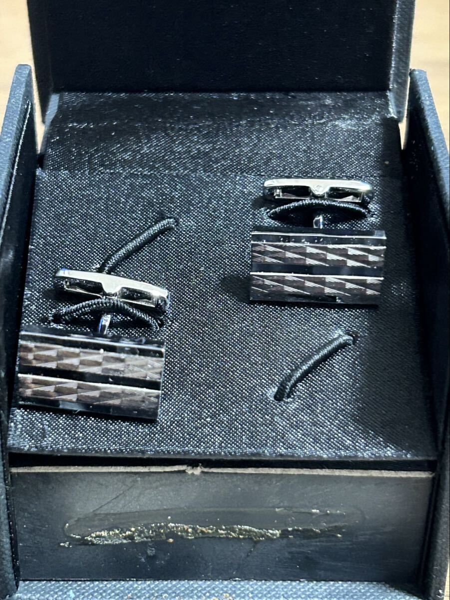 HILTON TIME ヒルトンタイム カフスボタン カフリンクス シルバー系 ボックス付き拍卖