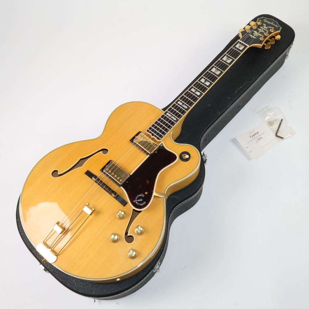 中古 エレキギター フルアコースティックギター EPIPHONE EMPEROR-J NAT 1992年 日本製 エピフォン エンペラー拍卖