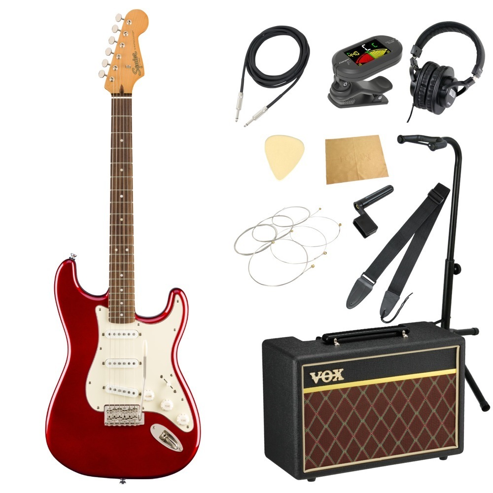 Squier Classic Vibe '60s Stratocaster LRL CAR エレキギター VOXアンプ付き 入門11点 初心者セット拍卖