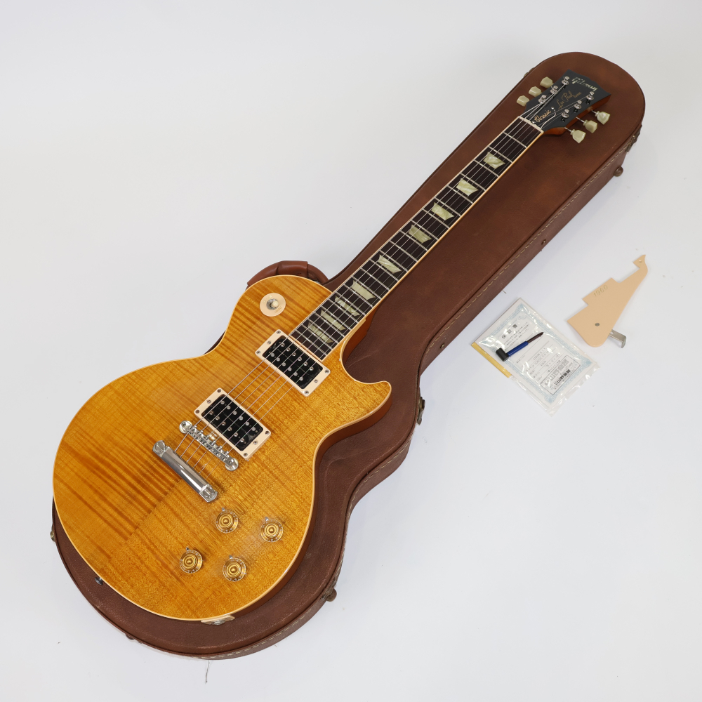 中古 エレキギター Gibson Les Paul Classic Premium Plus Trans Amber 1994年製 ギブソン レスポールクラシックプレミアムプラス拍卖