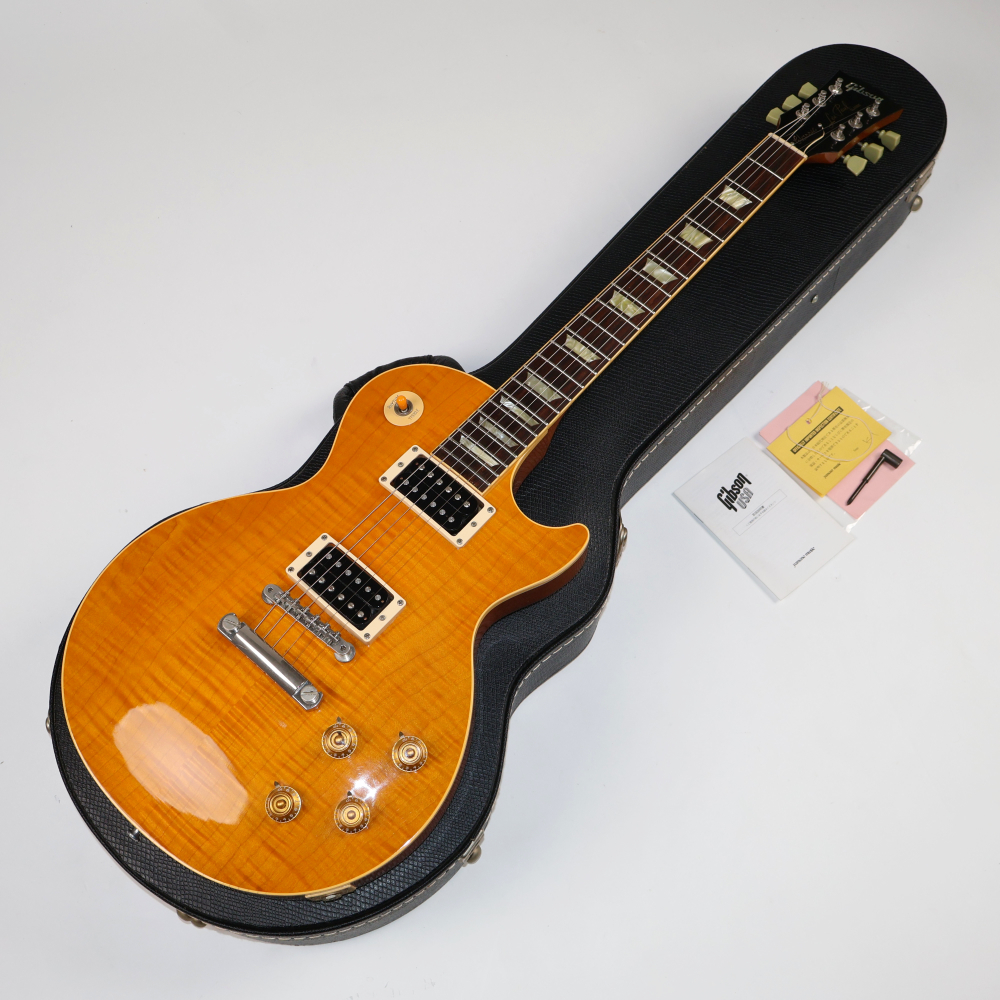中古 エレキギター Gibson Les Paul Classic Premium Plus Trans Amber 1994年製 ギブソン レスポールクラシックプレミアムプラス拍卖