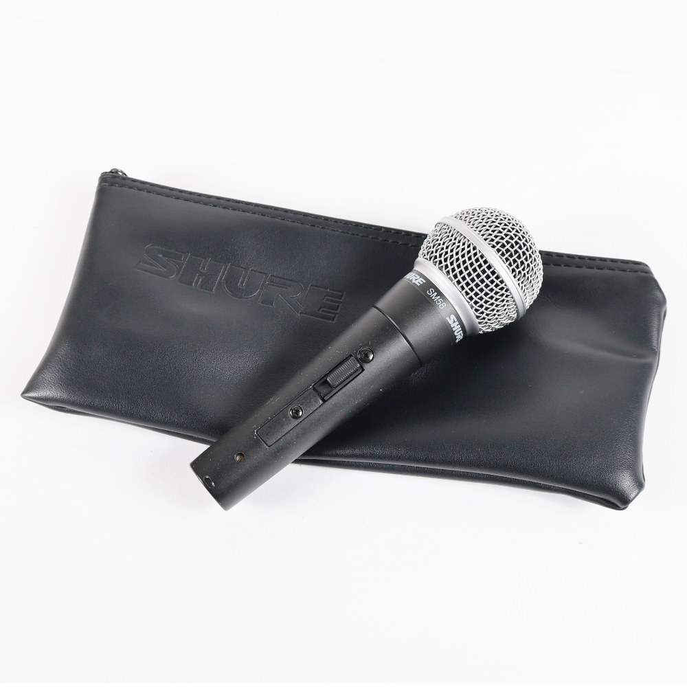 中古 マイク ダイナミックマイク SHURE SM58SE スイッチ付き シュアー 58 ゴッパ シュア拍卖