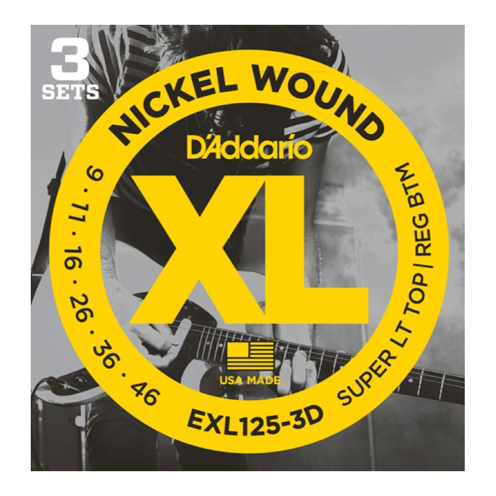 ダダリオ D'Addario EXL125-3D エレキギター弦/3セットパック拍卖