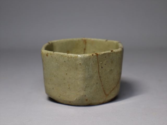 ★時代黄瀬戸六角盃 懐石酒器「黄瀬戸の六角」猪口向拍卖