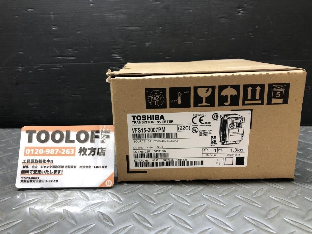 014○未使用品・即決価格○東芝 TOSHIBA 多機能・小型インバータ VFS15-2007PM拍卖