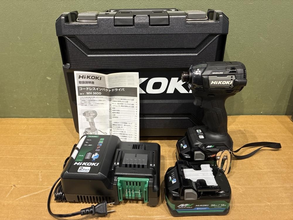 021■未使用品■HiKOKI コードレスインパクトドライバ WH36DD 2XHBSZ拍卖