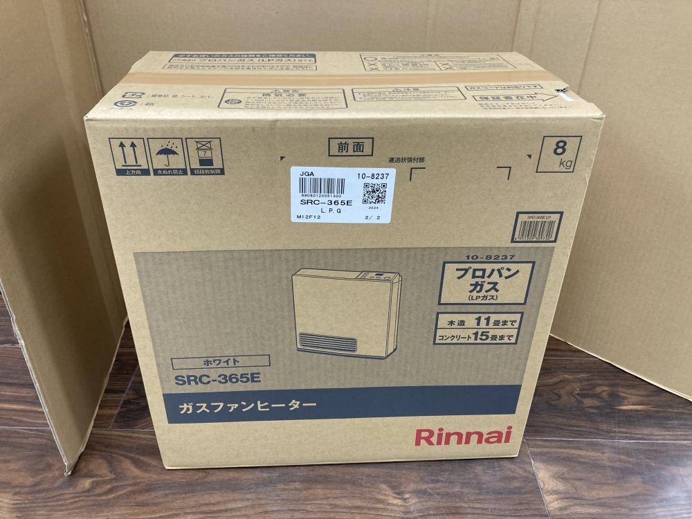 006□未開封品□リンナイ ガスファンヒーター SRC-365E(LPガス) 直接伝票を貼り付けて発送拍卖