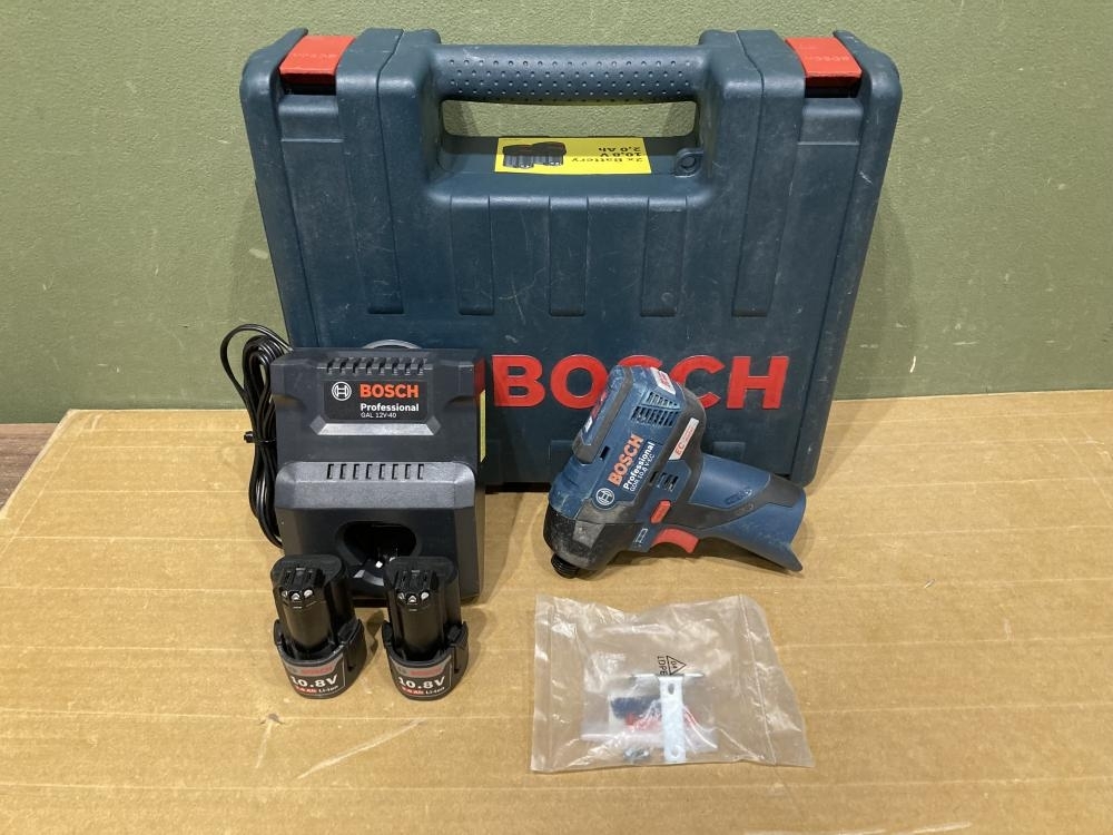 021■おすすめ品■BOSCH ボッシュ 10.8Vコードレスインパクトドライバ GDR10.8V-EC バッテリ2個、充電器付属拍卖