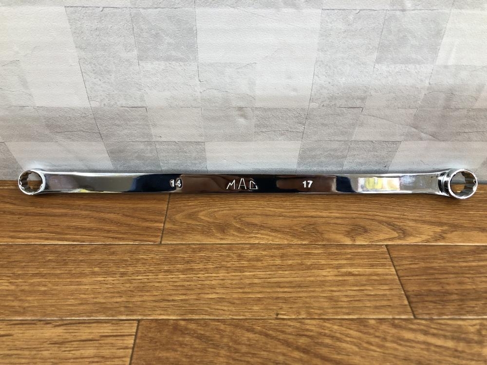 003☆未使用品☆MACTOOLS ロングストレートメガネレンチ BHFM1417PA ※微細な傷あり拍卖