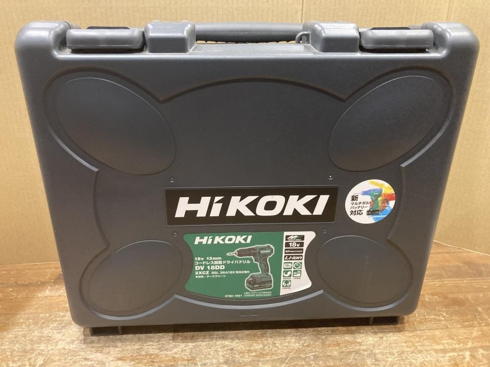 020♪未使用品・即決価格♪ハイコーキ コードレス振動ドライバドリル DV18DD 2XCZ 長期保管品拍卖
