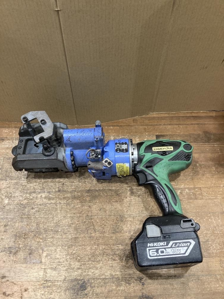 020♪ジャンク品・即決価格♪亀倉 チャンネルレールカッター M-40LB バッテリBSL1860付、通電のみ確認拍卖