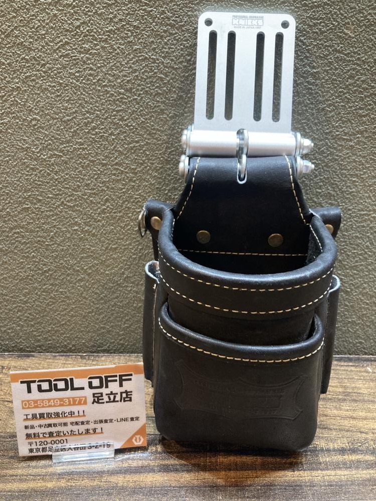 023◆おすすめ品◆Knicks ニックス グローブ革高級小物腰袋 KGB-201VADX 4連結チェーン+アルミ削り出しベルトループ付拍卖