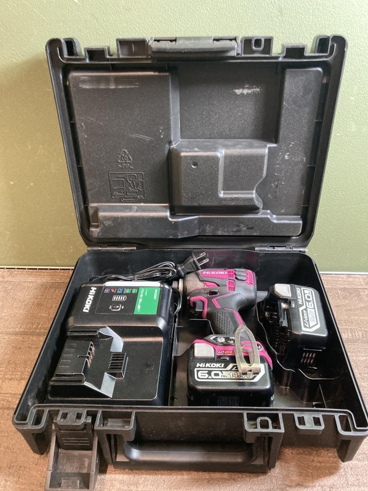 020♪おすすめ品・即決価格♪ハイコーキ 14.4V コードレスインパクトドライバ WH14DDL2 2LYPK 現状品拍卖